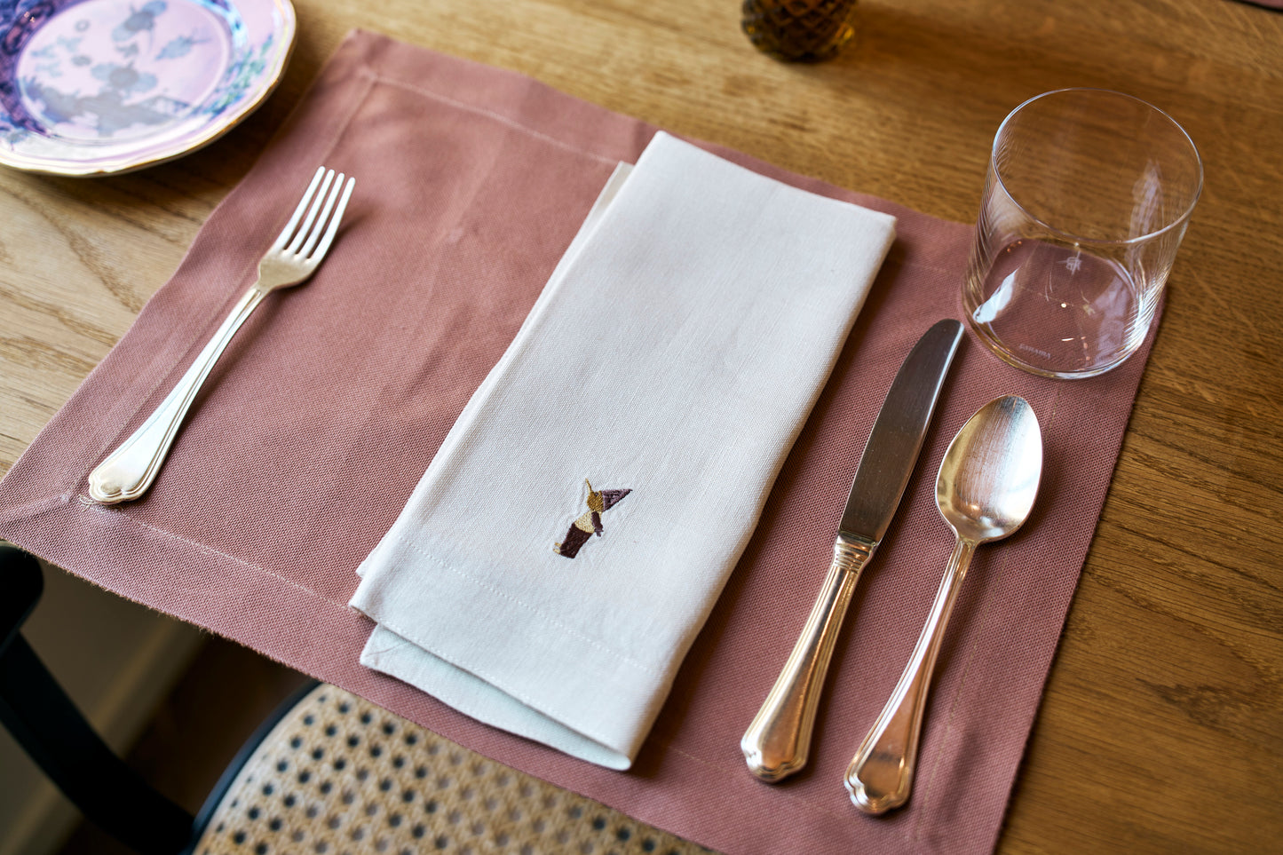 Embroidered Pinocchio Table Set
